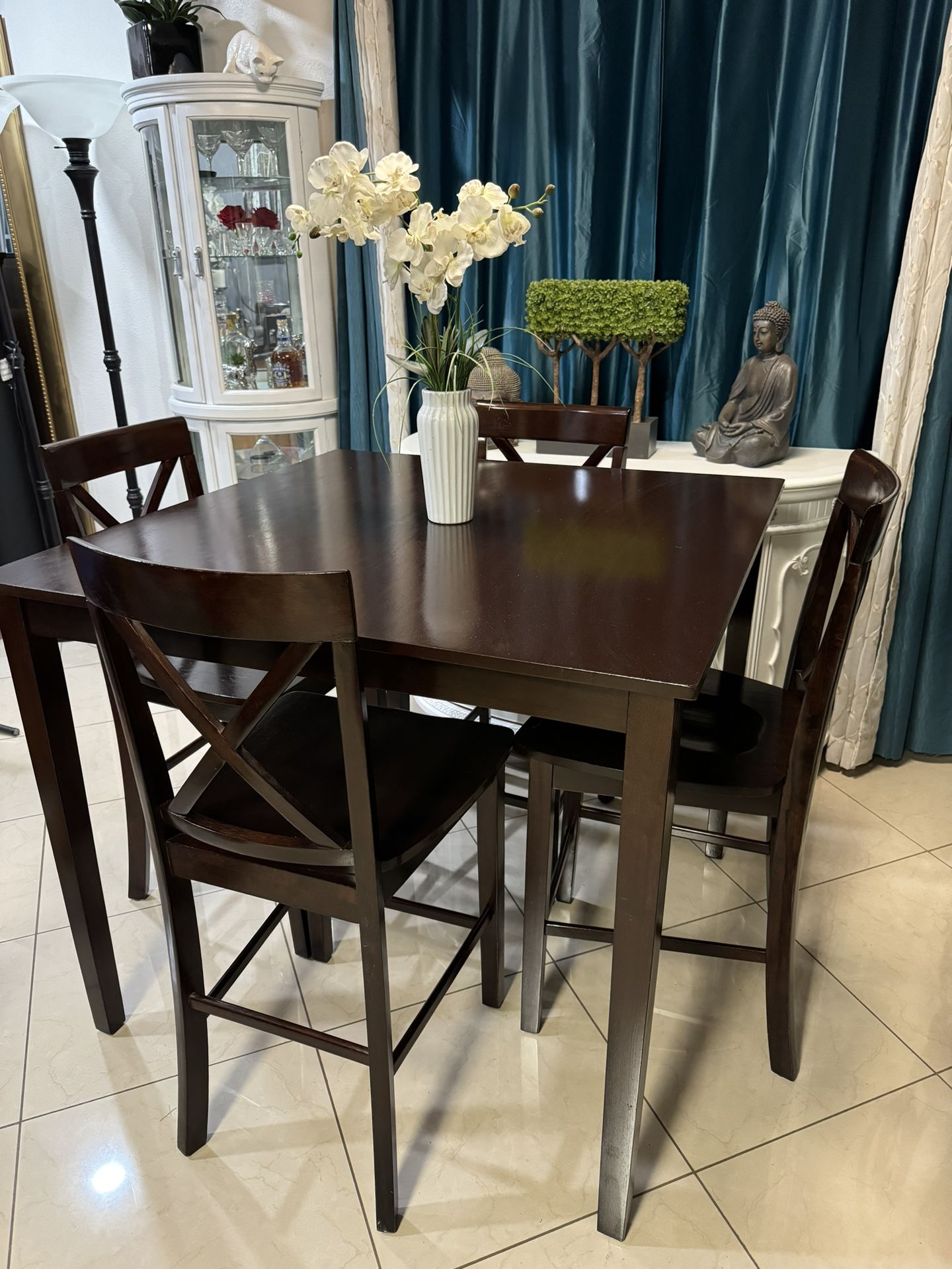 High Dining Table Set