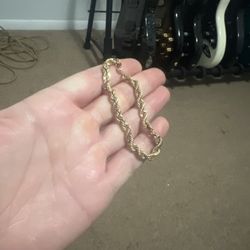 Gold Rope Bracelet 