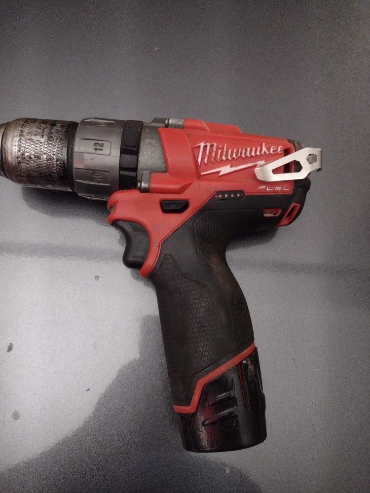 Milwaukee Drill And Battery M12