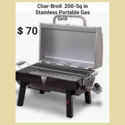 New Char Broil Portable Gas Grill 200B 