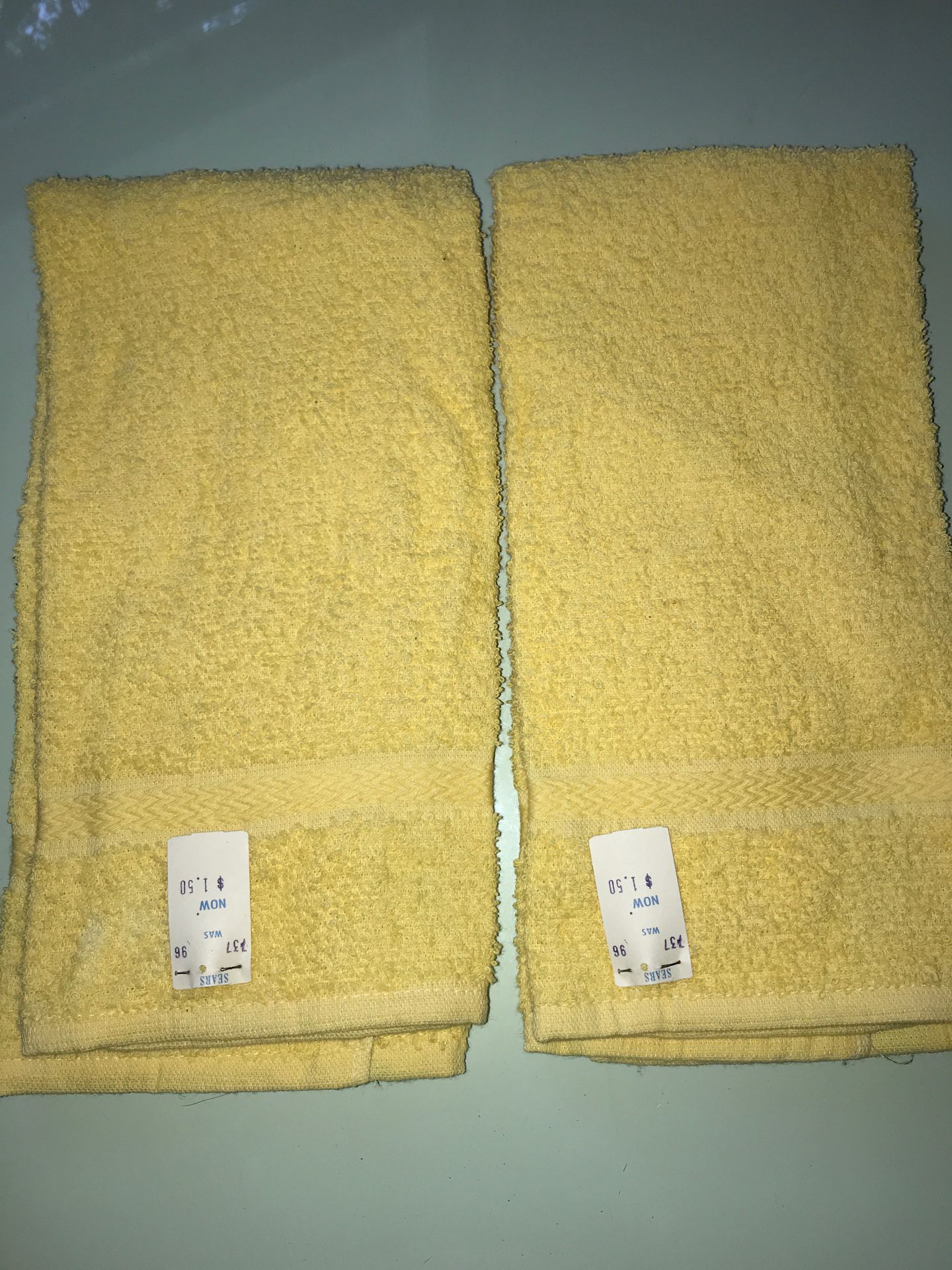 NEW Yellow dish towels