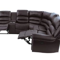 New Power Recliner Sectional Couch / Free Delivery 