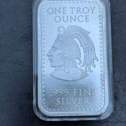 1 Troy Ounce .999 Fine Silver Bar 