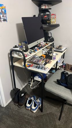 desk and chair