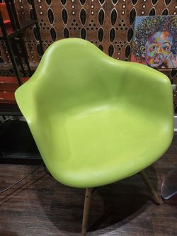 Lime-Green Mid-Century Armchairs (Pair)