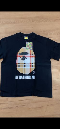 Black burberry bape shirt size M and L