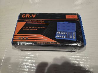 Brand New: 34 pc. CR-V E-Torx socket set