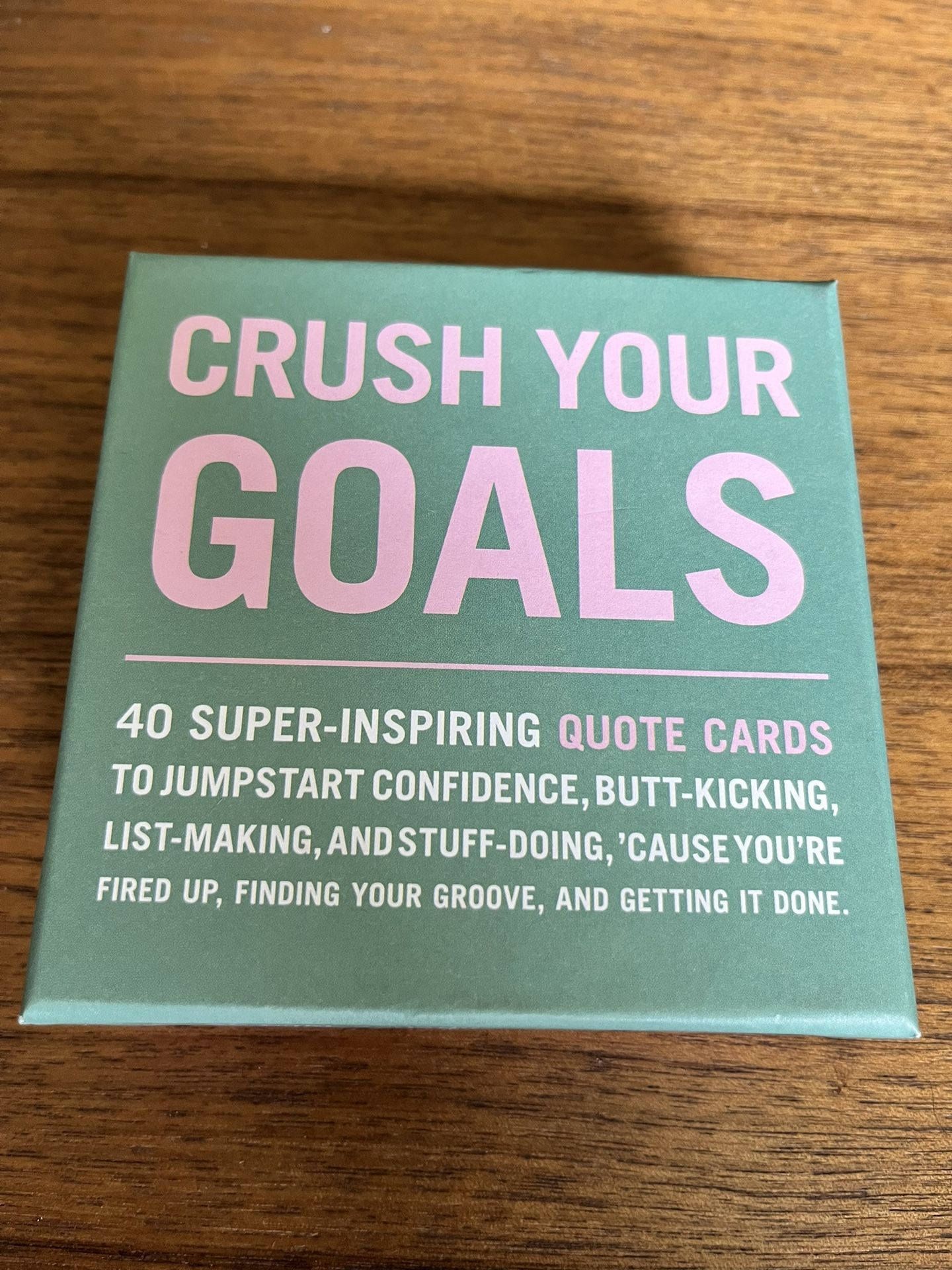 Crush Your Goals Complete Deck of Affirmation Cards