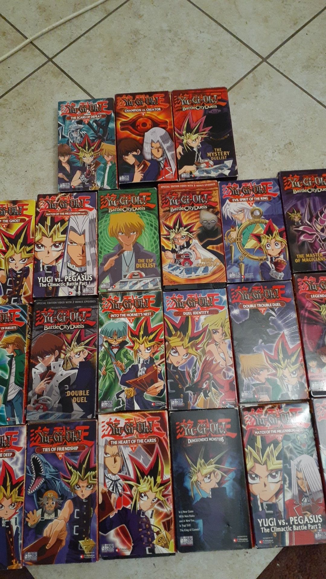yu -gi -oh VHS tapes