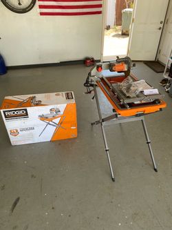 BRAND NEW Ridgid 7” wet tile saw