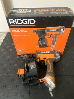 RIDGID Pneumatic 15 Deg. 1-3/4 in. Coil Roofing Nailer
