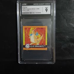 Pokemon Sticker Series 1 (1999) Cgc Grade 9