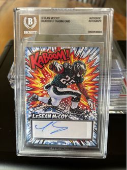 LeSean McCoy kaboom autograph