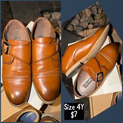 Stacy Adams Double Monk Strap Dress Shoes Size 4Y