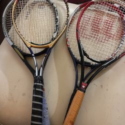 Tennis Rackets And Nike Tennis Bag