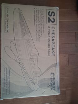 Sunlite Sports Chesapeake S2 2-Person Inflatable Kayak (Brand New)