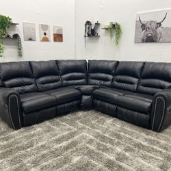 Sectional Manual Recliner Couch - Free Delivery 