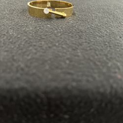 Gold Bracelet With Diamond Accent