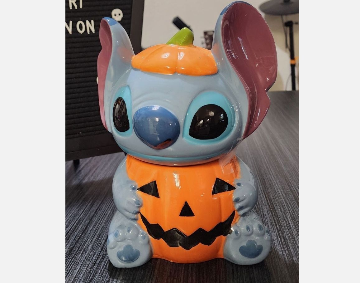Pumpkin Stitch Cookie Jar
