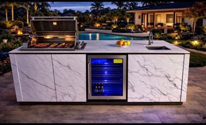 Brand new bbq island