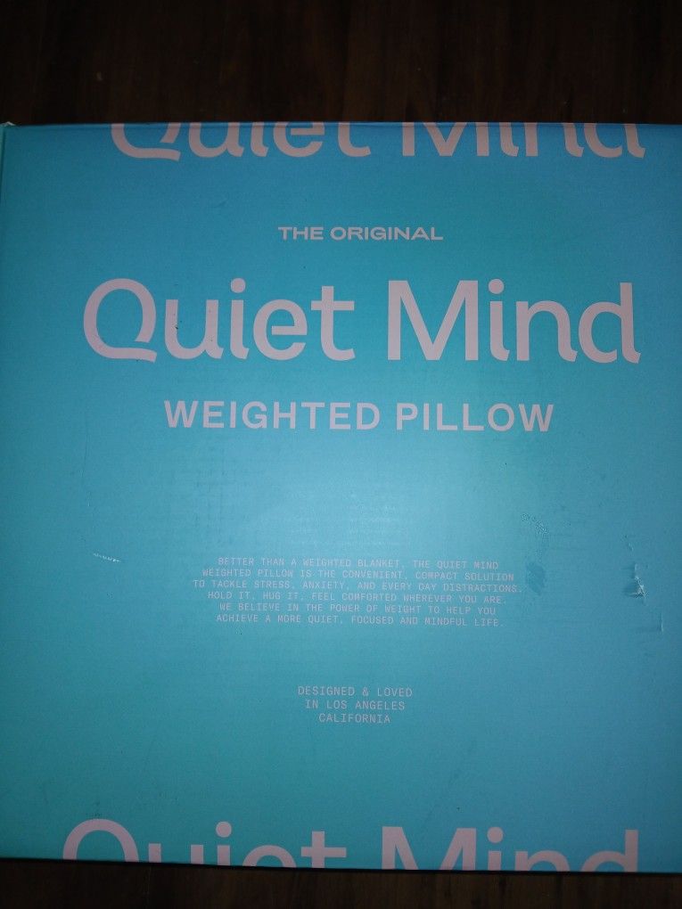 Quiet Mind Weighted Pillow