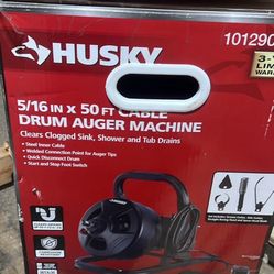 Husky 5/16 in. x 50 ft. Cable Drum Auger