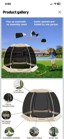 New Screen Tent Beige 10x10