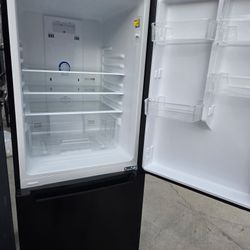 Insignia Black Bottom Freezer Refrigerator 