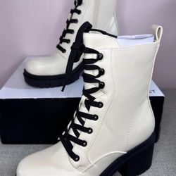 Nine West Chunky Heel Boots