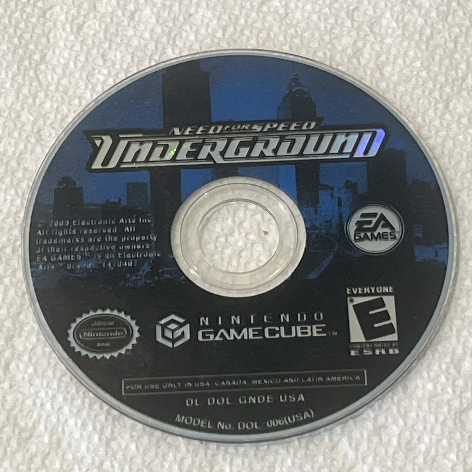 Nintendo Gamecube Need for Speed: Underground Disc Only Tested