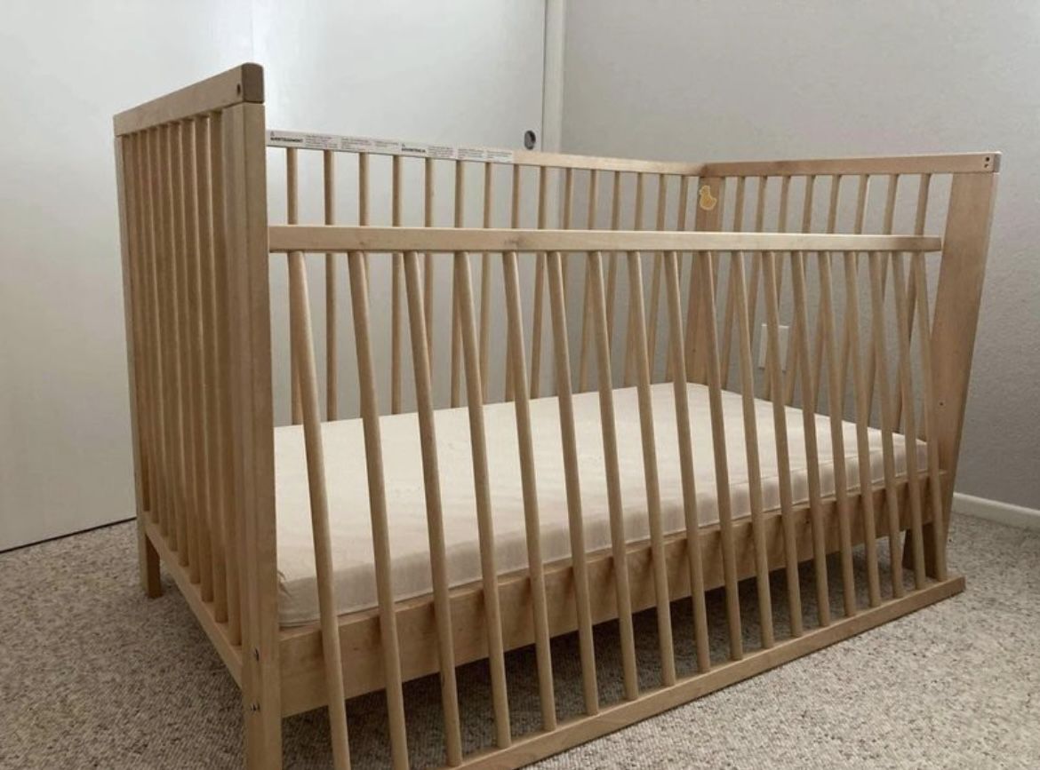 IKEA Gulliver Crib Sealy Mattress