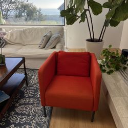 Modern Boxy Accent Chair 