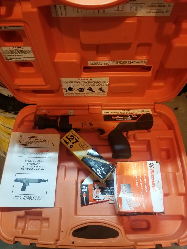 Ramset Sa270 Semi-Automatic Powder Actuated Fastner Tool