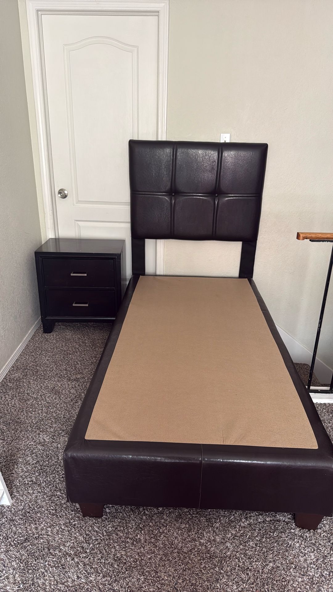 Twin Bed Frame & Nightstand