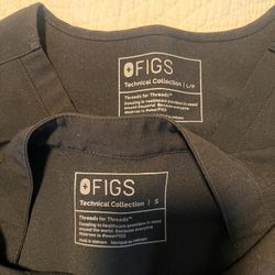 Black FIGS scrubs (large)
