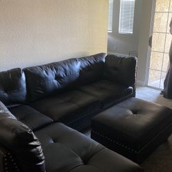Leather Sectional Couch 