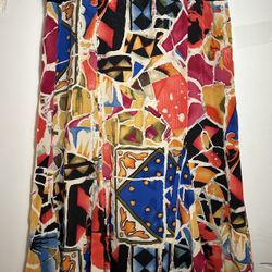 Women's colored summer skirt .Silk.$35.