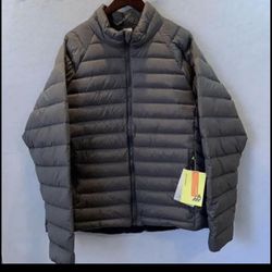 All In Motion Packable Down Puffer Jacket - New Men | Color: Grey | Size: M new