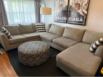 Sectional with ottoman