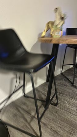 Leather bar stools
