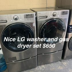 Nice LG Washer And Gas Dryer Set 