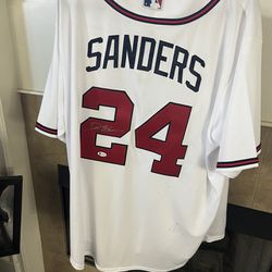 Deion sanders Signed Atlanta Braves Jersey