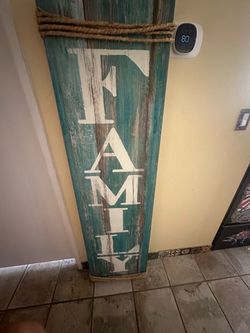 Large Wooden Family Sign (About under 5’5 ft)