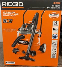 RIDGID Wet/Dry Vac With Cart