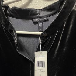 Eileen Fisher Collar Bottom Down 2x