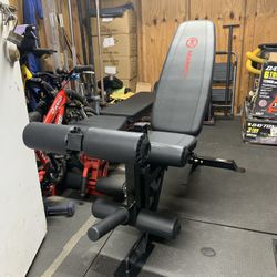 Marcy Adjustable Bench With Leg Curl Attachment 