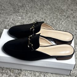 Black Slip On Loafers 