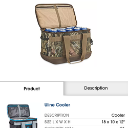 Brand new camouflage cooler - $29