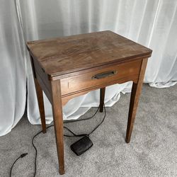 Sewing Machine With Fold Out Table