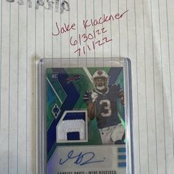 Gabrielle Davis Phoenix Green Rookie auto /25  